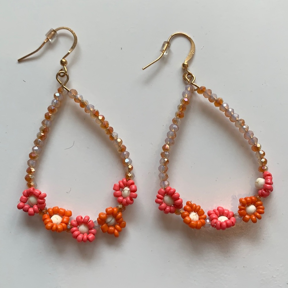 Floral earrings